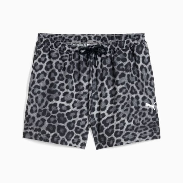 LEO LUXE A-Line All-Over Print 3" Woven Shorts Women, PUMA Black, extralarge